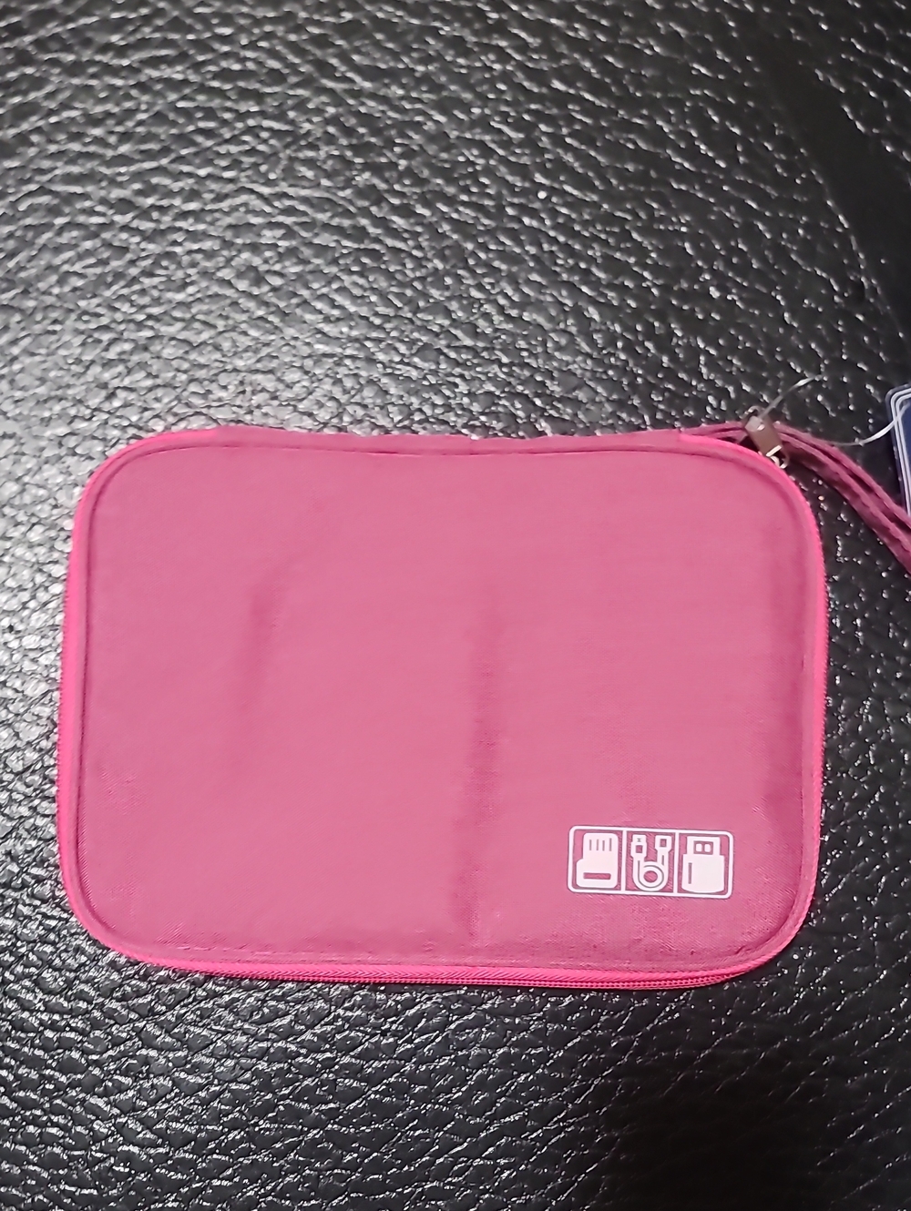 Pink Electronics Tech Accessories and Cables Organizer Pouch